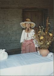 Christie L. Heller taking part in the Spanish wedding at the Petaluma Adobe, Petaluma, California, August 11, 1991