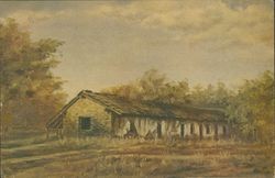 Old Adobe, Santa Rosa, California, 1953 from an original painting