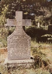 Tombstone of Henri W. van der Straten and his wife A. van der Straten, Guerneville Cemetery