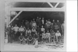 Group of lumbermen at Duncan's Mill