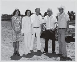 Sonoma County Fair Dairy Princess and fair officials, Santa Rosa, California