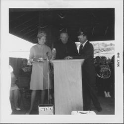 Helen Putnam at an unidentified veterans function, Petaluma, California, May, 1968