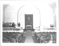 Interiors of unidentified Sonoma County, California churches, 1890-1990