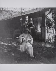 Vesta Doane and William Davies, members of the Doane-Nasse wedding, Santa Rosa, California, March 8, 1928