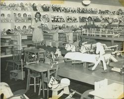 Interior view of Toyland at Tomasini Hardware stores, Petaluma, California in 1944