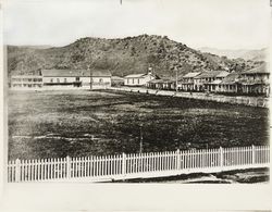 Sonoma Mission Plaza view, City of Sonoma, California, 1871