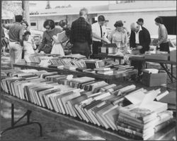 Friends of the Library book sale in front of the library, Santa Rosa