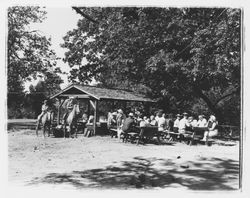 Barbecue and picnic at Palomino Lakes, Cloverdale, California, 1963