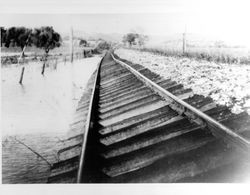 North West Pacific railroad mainline at Asti on Dec. 11, 1937