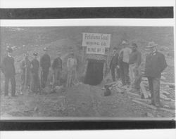 Petaluma Coal Mining Co. mine no. 1, Guerneville, California(?), about 1869
