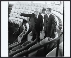 City manager George Minturn with Joe Henderson, assistant city manager, Santa Rosa, California, 1969