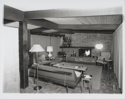 Living room in home of Hope Washburn, Santa Rosa, California, 1958