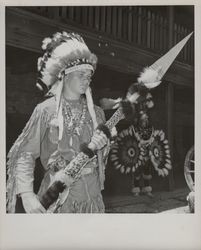 Indian dancers at the Old Adobe Days Festival, Petaluma, California, 1964