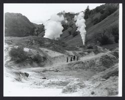 View of geysers