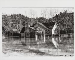 Streets of Guerneville during flood of Dec. 1937