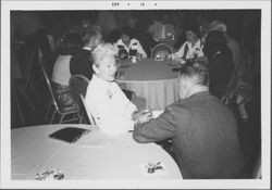 Helen Putnam at the 1974 CALAFCO conference, aboard the Queen Mary in Long Beach, California, September, 1974