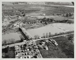 Highway bridge over Russian River at Healdsburg