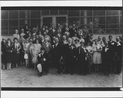 Group celebrating the 75th anniversary of Oak Grove School, Graton, California, 1929