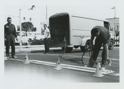 Painting a crosswalk