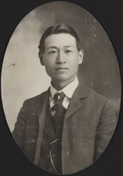 Portrait of an unidentified Sonoma County, California, man, early 1900s