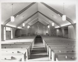 Sanctuary of the Bethlahem Lutheran Church, Santa Rosa, California, 1957