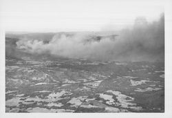 Aerial view of the Sonoma Valley fire on September 21, 1964]