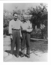 Frank and Gilberto Carlos Bojorques, Mountain View, California, 1948