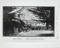 Office, Agua Caliente Springs Hotel, Agua Caliente, California, 1897