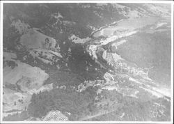 Aerial view of Russian River – vicinity of Rio Nido, 1973