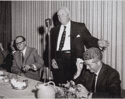 Judge Wallace L. Ware speaks at a dinner in Sonoma County, California, September 25, 1957 /