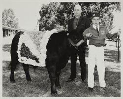 Ken Hagemann with his champion Angus steer at the Sonoma County Fair, Santa Rosa, California