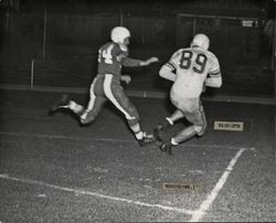 Touchdown during Petaluma Leghorn game against the Presidio