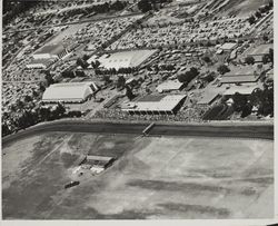 Aerial view of the Sonoma County Fairgrounds, Santa Rosa, California