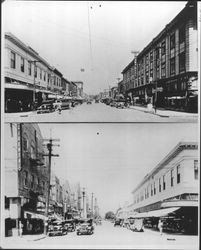 Two views--Fourth Street and B Street