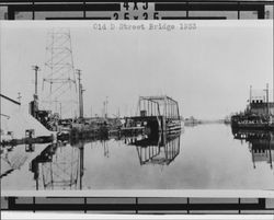 Old D Street Bridge 1933, Petaluma, California, 1933