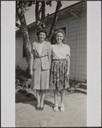 Thomasine and Ruth Eva Callison, Sonoma County, California, 1940s