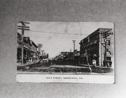 Main Street looking north, Sebastopol, California