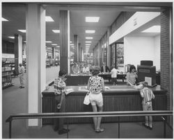 Circulation desk of the library, Santa Rosa