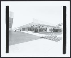 Hardy's Shoe Store, See's Candies and other shops in Building G at Coddingtown Shopping Center, Santa Rosa, California, 1973