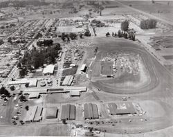 Aerial view of the Sonoma-Marin Fairgrounds, Petaluma, California, about 1960
