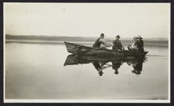 Joyce V. Drake in a rowboat on Bodega Bay, California, 1923