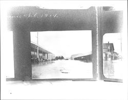 Kentucky Street during flood of Feb. 1904, Petaluma, California