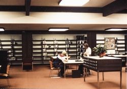 Adult reading area of Rohnert Park Library