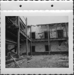 Petaluma Adobe undergoing restoration, Petaluma, California, about 1964