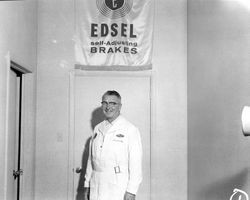 G. K. Hardt's Edsel shop staff, Santa Rosa, California, 1957