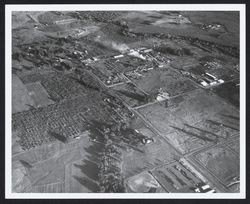 Aerial view of Airport Road looking southeasterly