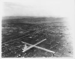 Aerial view of the Santa Rosa Air Field, Santa Rosa, California, 1967