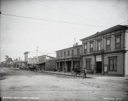 View of Napa Street, Sonoma, California, 1890s