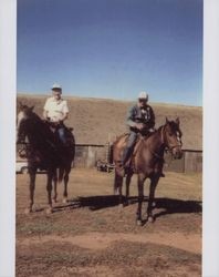 Jack and Irene Poff at the Wright Hill/Poff Ranch, north of Bodega Bay, California, in the 1980s