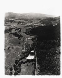 Aerial view of Oakmont, Santa Rosa, California, 1967